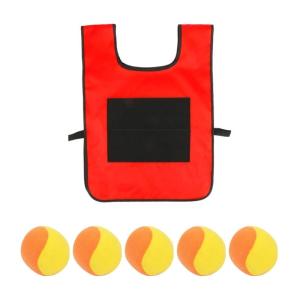 Fun Sticky Ball Game Vest for Children Safe Nylon for Outdoor Play Interactive Game Group Cooperation