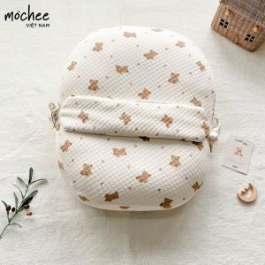 Gối chống trào ngược cho bé Mochee chất liệu lụa cotton 70x70cm và 70x80cm - Monnie Kids