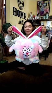 Boneka Kelinci Rainbow Lucu LED dan NON LED