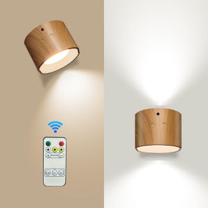 YFD  New Color RGB Bedside Lamp Eye Protection Remote Control Double-Sided Lighting USB Rechargeable Motion Sensor Magnetic Wall Lamp