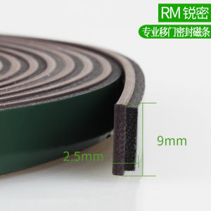 LZD  Sliding Door Bumper Strip Buffer Wardrobe Sealing Strip Dust Excluder Wardrobe Door Seam Damping Mute Sliding Door Magnetic Suction Strip