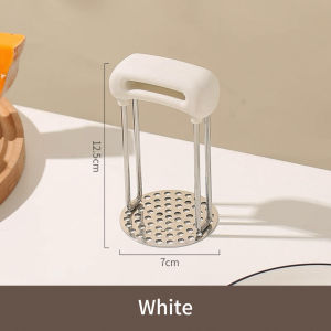 Classy Luxe 304 Stainless Steel Mashed Potato Smasher Stainless Baby Food Pressing Yam Paste Smooth Mashed Fruit Vegetable Tools Press Crusher