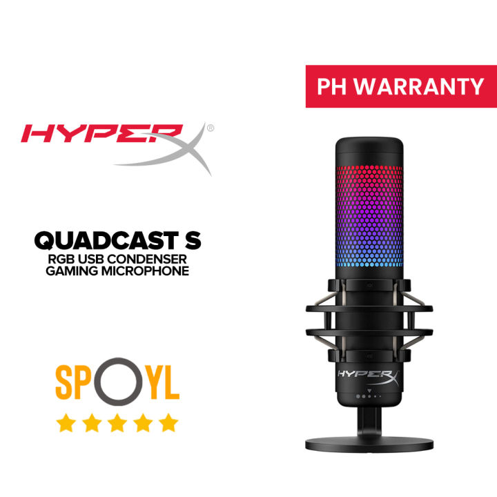 HyperX Quadcast S USB Condenser Gaming Microphone