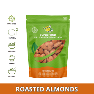 Roasted Almonds | Premium Quality Almond Nuts | Crunchy Daily Snack