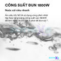 Ấm đun nước siêu tốc Xiaomi MIJIA 1A - Bình đun nước Xiaomi 1A - Ấm siêu tốc Xiaomi - Đun sôi siêu tốc, bảo vệ quá nhiệt, chống nóng 2  lớp. 