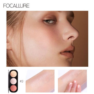 FOCALLURE Blush on Highlighter Eyeshadow 3in1 Palette FA26