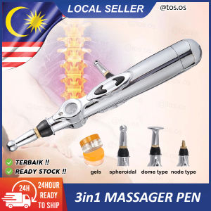 3in1 Electronic Meridian Acupuncture Point Massage Pen Therapy Pain Relief / Pen Terapi Akupuntur