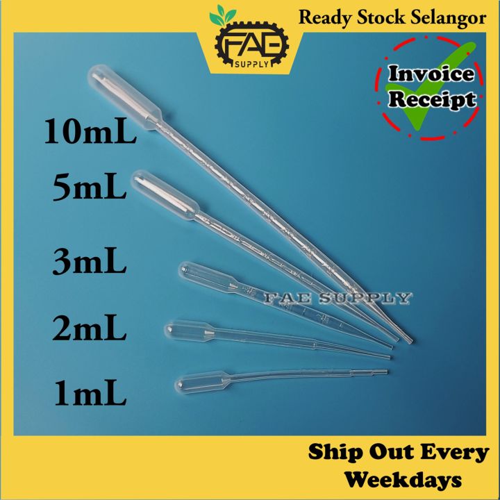 Plastic Pipette transfer liquid Disposable Graduated Pipette Dropper 1