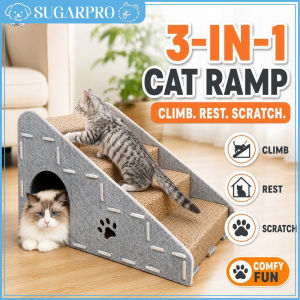 Felt Pet Stairs Cat Bed Scratcher Climbing Ramp Non Slip Soft Durable Senior Cat Small Dog
