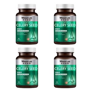 AGENCY丨BUY 3 FREE 1丨Wright Life Celery Seed Uric Acid Reducing Agent - 90 Capsules Lower Uric Acid Relieve Gout & Protect Kidneys