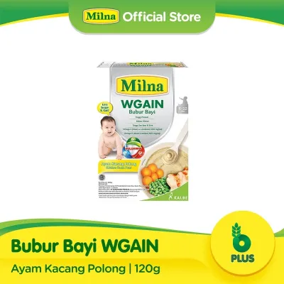 Milna Bubur Bayi Wgain 6+ Ayam Kacang Polong 120gr