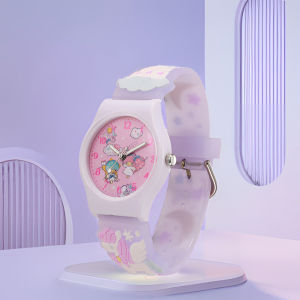 Cute Laurel dog、Kuromi、Melody 、Waterproof  High Quality for Strap Silicone Strap  Childrens Watch