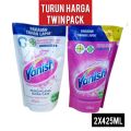 Promo MURAH POLL - Twin Pack 2x425ml Vanish White / SAHAJA 2x450 mL - Penghilang Noda Membandel Pakaian Putih Tanpa Klorin. 