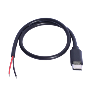 USB C to Bare Wire Power Cable 30CM 20AWG Pigtail Line for Charging USB Type C Devices Like Phones Tablets and More