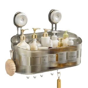 Waterproof Bathroom Organizer Tray Under Sink Cabinet Storage CR Shower Shelf For Makeup Easy Install No Tools Premium & Affordable