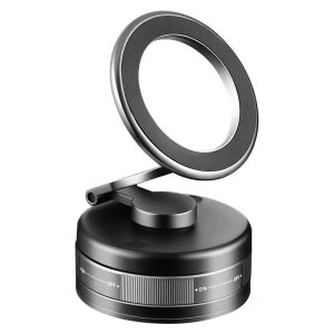 Magnetic Car Phone Holder Vacuum Absorption Suction Cup Style Vehicle Navigation Universal Bracket for Multi-Scenarios