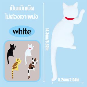 แม่เหล็กติดตู้เย็นอเนกประสงค์ลายแมวน่ารัก แม่เหล็กตู้เย็นพร้อมตะขอแขวน แม่เหล็กติดตู้เย็นสร้างสรรค์สำหรับตกแต่งบ้าน