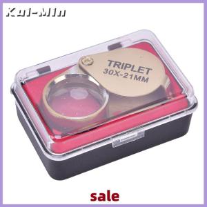 Kui-Min 30x 30x21mm Magnifier Jewelers Eye Tool Jewellery Folding Loupe