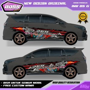 INV 05 - STIKER DECAL MOBIL INNOVA PAJERO TERIOS CALYA SIGRA MOBILIO PANTHER GRATIS CUSTOM NAMA