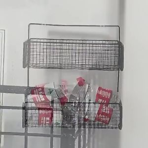 Kệ Đựng Đồ Nhà Tắm Dán Tường Sắt Sơn Tĩnh Điện Kệ Chữ Nhật Phòng Tắm Đa Năng Chịu Lực