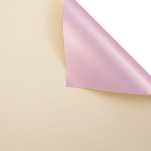 20 Lembar Flower Wrapping Bicolor Rosegold Cellophane Kertas Buket KB19