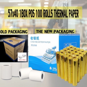 57x40mm 100 rolls Thermal Paper for POS receipt Thermal printers cash (10m)