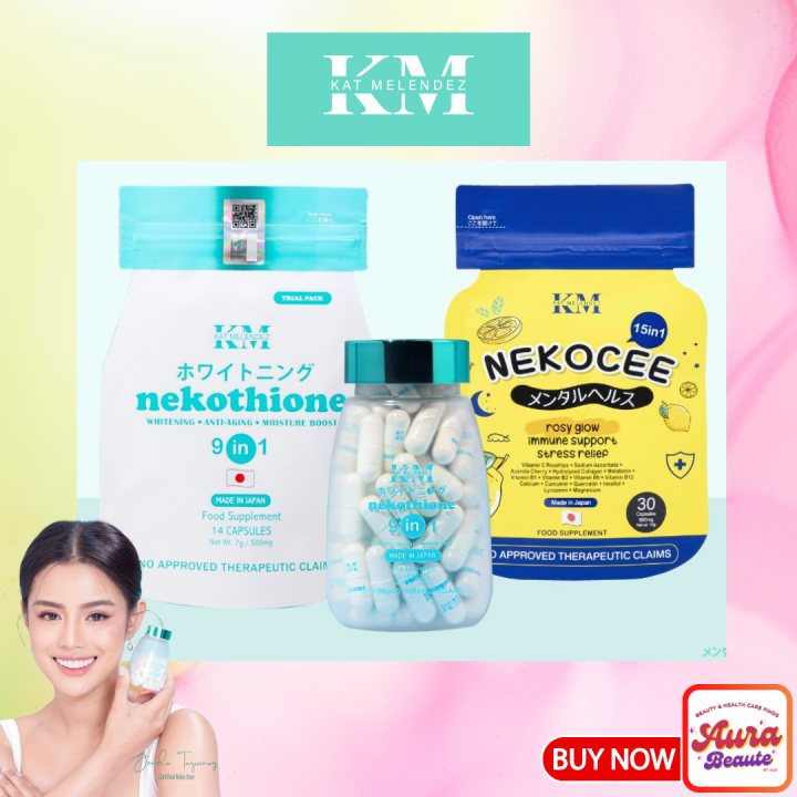Nekothione I Nekocee by Kath Melendez Her Skin Collagen Capsules Vitamin C  Glutathione Supplement Nekocee Nekothione Trial Pack - Lazada
