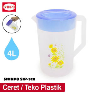 ( BISA COD ) PROMO TEKO PLASTIK SHINPO ESKAN FAMILIA SIP 928 / ESKAN PRIMERO 4L / TEKO AIR PLASTIK / CERET AIR PANAS DAN DINGIN / TEMPAT PENYIMPANAN AIR 4 LITER / Wadah Tempat Air Minum Mineral Eskan Familia Plastic Pitcher SPO-SIP-928 Water Jug Cerek
