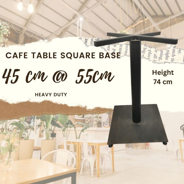 Square Cafe Metal Table Leg, Victory Square Base, Discussion Coffee ...