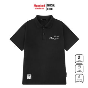 Áo thun polo MONSTER X STREET DELOS phông tay lỡ nam nữ form rộng Local Brand