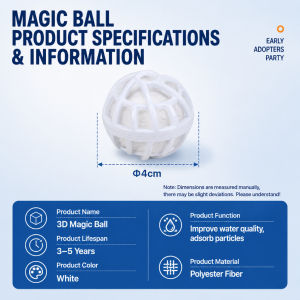 Aquarium Nitrifying Magic Ball Bio Filter High Density Porous Bacteria Cultivation Balls for Water Purification