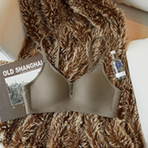 Anti-Sagging Push Up Bra Adjustable Big Breasts Look Smaller Milk Leather Underwear Seamless Wireless Top Support Gather To Prevent Sagging Lingerie