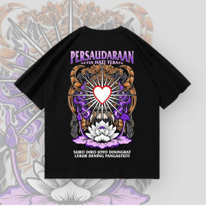KAOS TERATE KAOS PSHT KAOS SH TERATE BUNGA UNGU SABLON A4