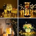 LED Fairy Lights Battery Operated String Lights Waterproof Metal Wire Firefly Lights for DIY Crafts Wedding Table Centerpieces Party Bedroom Christmas. 