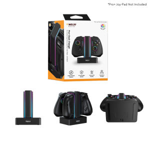 Omelet Switch Pro+ Dock Charger Multiple RGB Mode Overcharge Protection Multi Charge JoyCon Charging Indicator