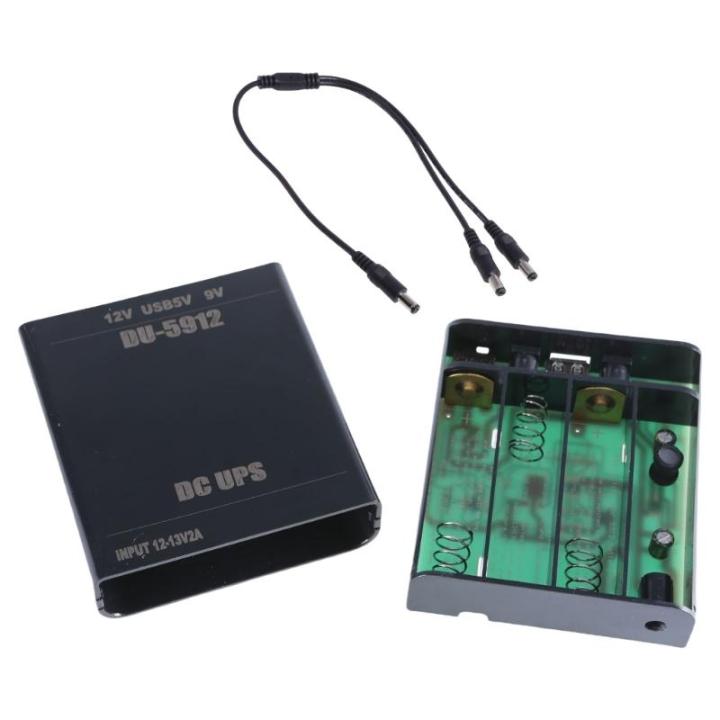 KUFptva 8800mah USB 5V 9V 12V 1A Uninterruptible Power Supply UPS