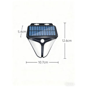 Solar Security Alarm Light Human Body Sensor Warning Light Safety Flashing Lamp Outdoor Solar Light
