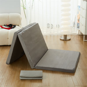 2 inch Trifold Bed Foam Cover with Zipper Foam Bed Cover Full Cover Mattress Cover Fitted Sheets Semi Single to Queen Size