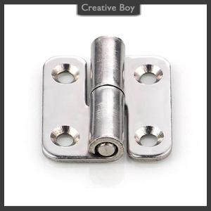 [Creative] Stainless Steel Thicken Detachable Hinge Removable High Quality Concealed Cabinet Round Hinge For Aluminum Doors Bathroom Door