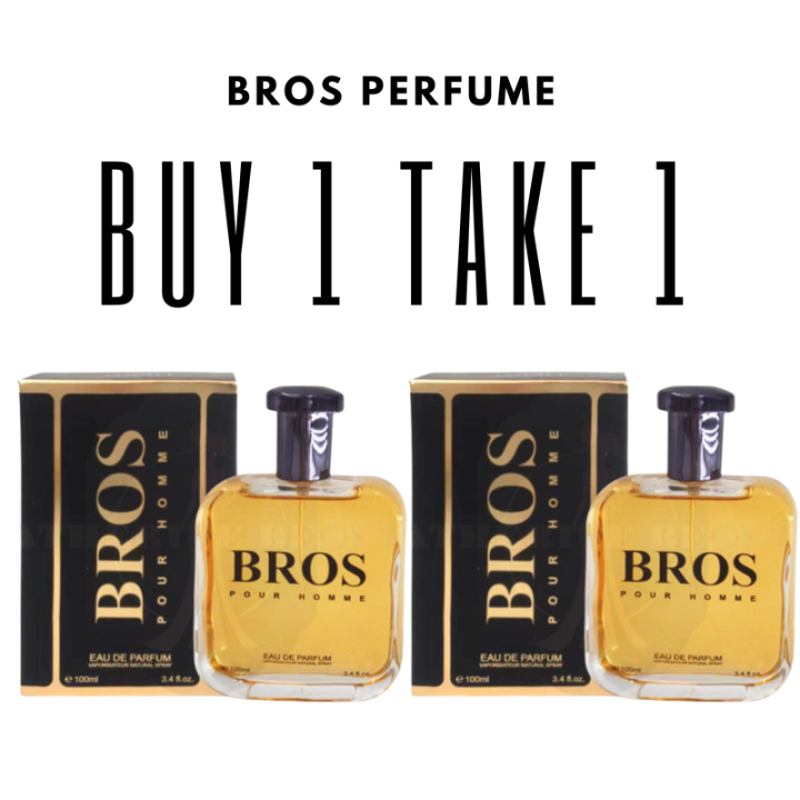 【BUY 1 TAKE 1】BROS PERFUME SPRAY FOR MEN 100ML WITH BOX HOMME EAU DE ...