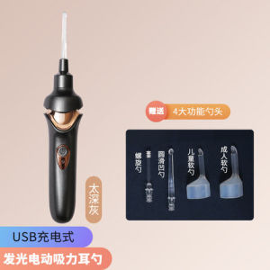 Electric Luminous Ear Pick Visual Ear Suction Device Baby Adults Ear Cleaning Ear Picking Tool with Light Rechargeable