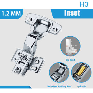 1 Pair Soft Close Cabinet Hinges Hydraulic/Non-Hydraulic Fixed Detachable C/H