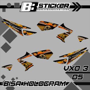 Striping Sticker Lis Motor BISA HOLOGRAM Decal Variasi Yamaha Vixion Lama Vixion Old Vxo 3