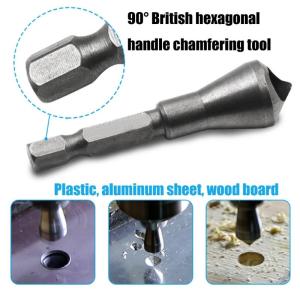 Durable Deburring Tool Hex Shank 6.35mm For Smooth Brims Finishing On Soft Materials Like Aluminum PVC And Panels