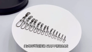 Chịu lực cao mang xoay với vòng Hàn thép không gỉ cường độ cao khớp khuyên xoay câu cá Bộ Khóa Chống Xoắn an toàn