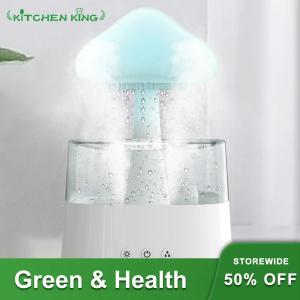 【New Arrival】 Quiet Mushroom Rain Air Humidifier with Night Light and Essential Oil Diffuser for Sleep and Relaxation