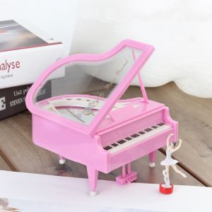 ILOIQD European-style Piano Model Music Box Office Decoration Hand Crank Retro Drawer Music Box Exquisite Home Decorations Ballet Dance Girls Music Box Office Decor