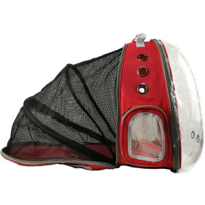 HATELI Expandable Cat Carrier Capsule Astronaut Portable Shoulder Puppy Bag Backpack Foldable for Pet Small Dogs Large Space Tent Cage Bubble Outdoor Portability & Breathable Design