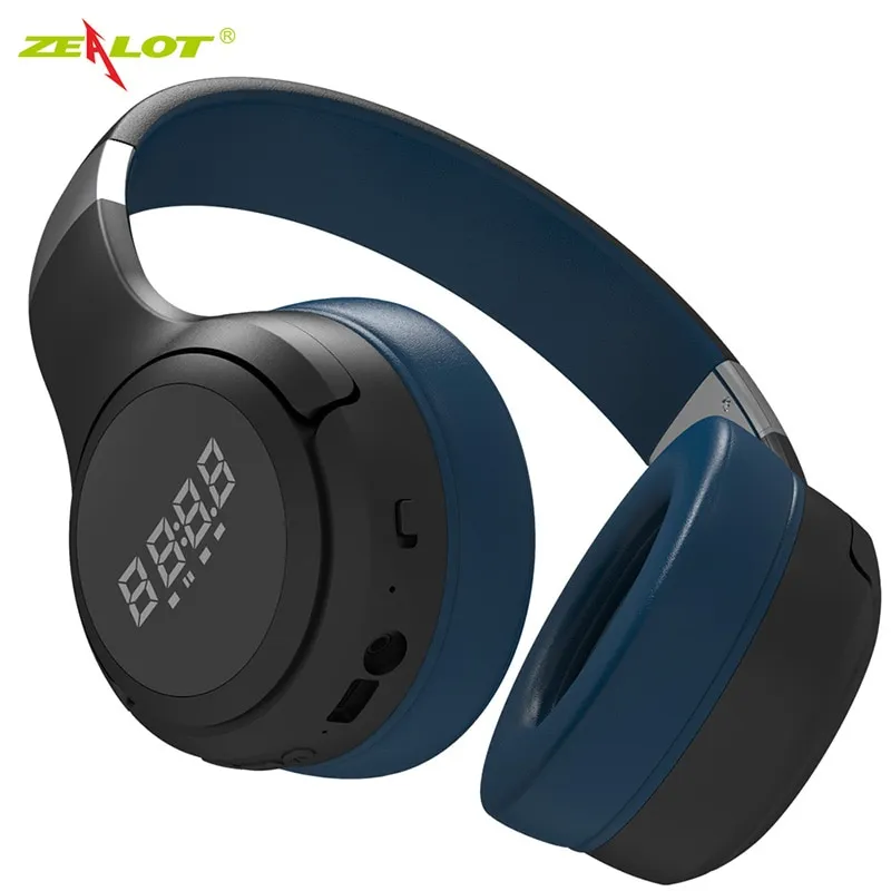 ZEALOT B28 Wireless Headphones Bluetooth 5.0 Portable LCD Stereo