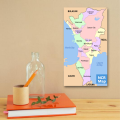 Laminated National Capital Region Map, NCR Map for Kids, Learners and Teachers, Educational Charts. 